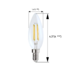 LED Filament Candale bulb