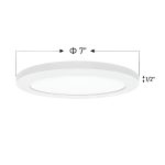 Round Surface Mount Ceiling Wafer LED Light