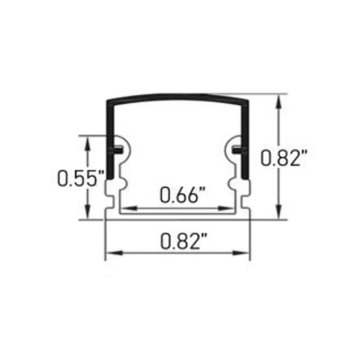 Wide Square Aluminum Channel