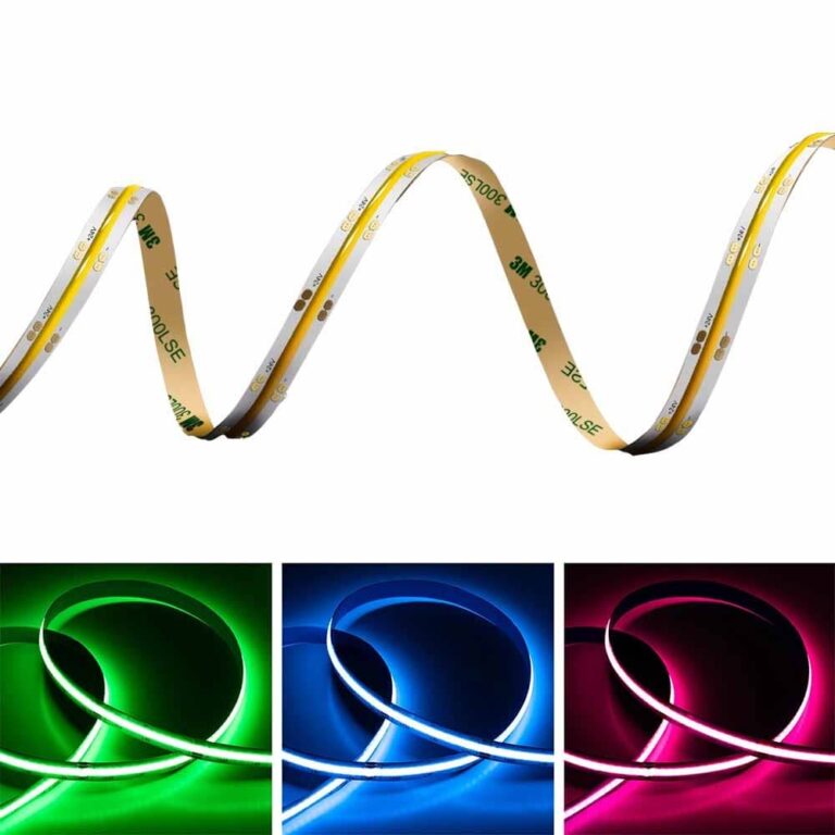 Rgb 32ft 44wft 24v Cob Dotless Led Seamless Strip Lights 