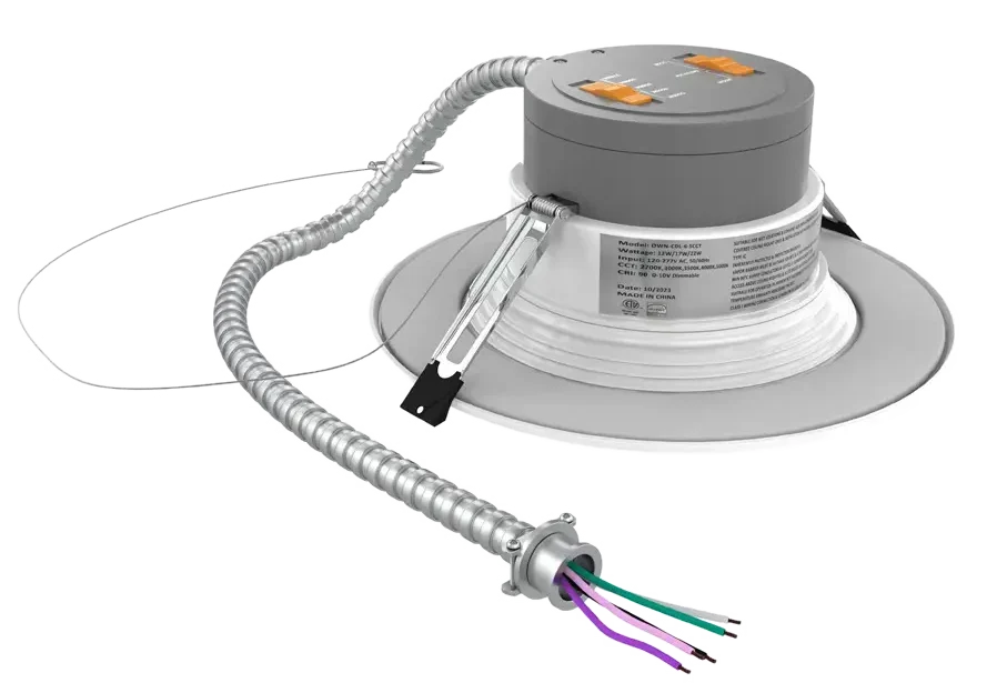 Commercial Retrofit Downlight – 5 CCT Tunable _ Wattage Selectable-Render 2